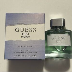 Guess 1981 indigo women’s edt 100ml/3.4 fl oz excellent with box